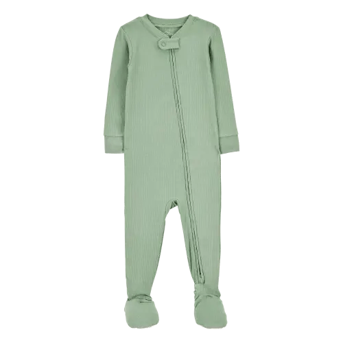 Baby Solid PurelySoft Footie 1-Piece Pajamas - Green - Carter's | Carter's