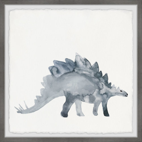 Harriet Bee Herlinda Dinosaurs 3-Piece Framed Print Set | Wayfair