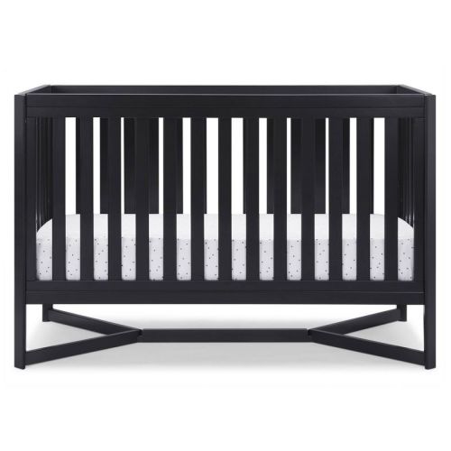 Delta Children Tribeca 4-in-1 Baby Convertible Crib, Color: Midnight Gray