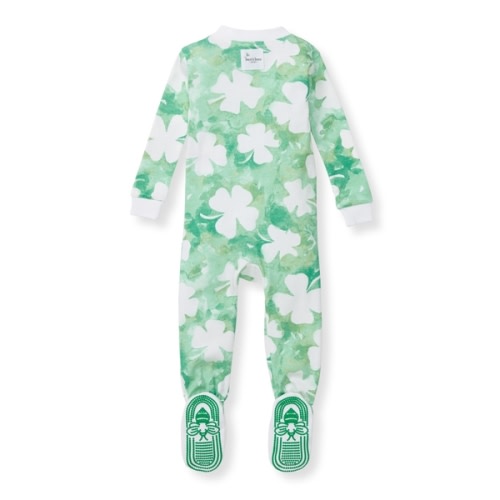 Artsy Clover Organic Cotton Pajamas - 12 Months