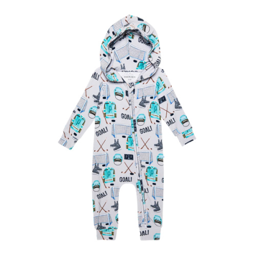 Posh Peanut Mayford Terry Hooded Romper