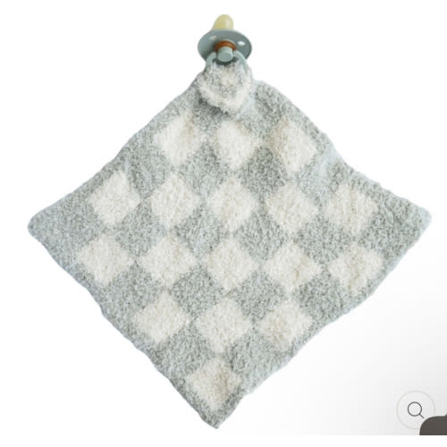 CuddleLane™ Luxe Lovey | Sage Check