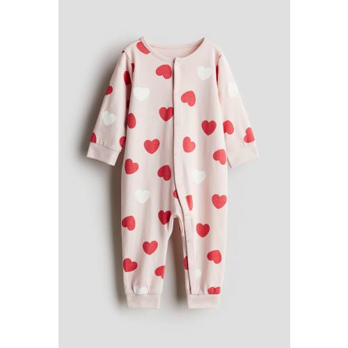 PRINTED JERSEY PAJAMA JUMPSUIT
