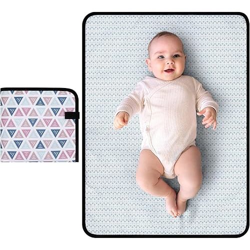 Accmor Portable Diaper Changing Pad, Waterproof Baby Changing Mat, Foldable Portable Travel Changing Pads for Baby, Triangle
