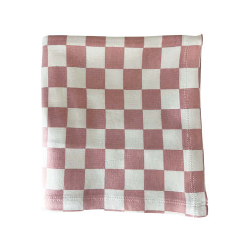 Strawberry Shortcake Checkerboard / Organic Swaddle