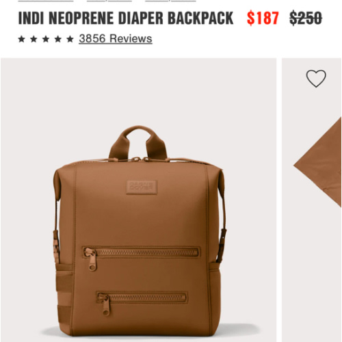 Indi Diaper Backpack in Clove, large