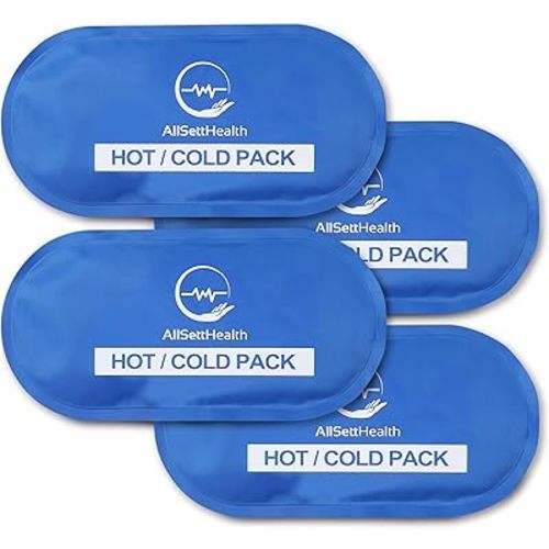 Ice Packs for Injuries Reusable for Swelling & Pain Relief – Soft Gel Ice Packs Reusable, Cold Packs for Injuries, Soft Ice Packs for Sprains, Bruises & Recovery, 10.5 x 5 Inch (4 Pack)