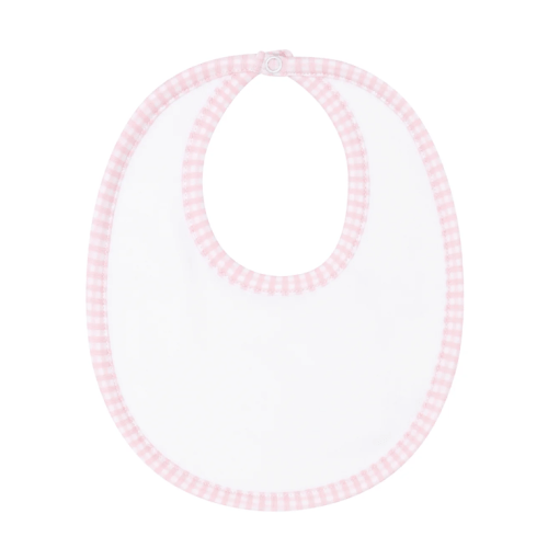 Pink Gingham Bib