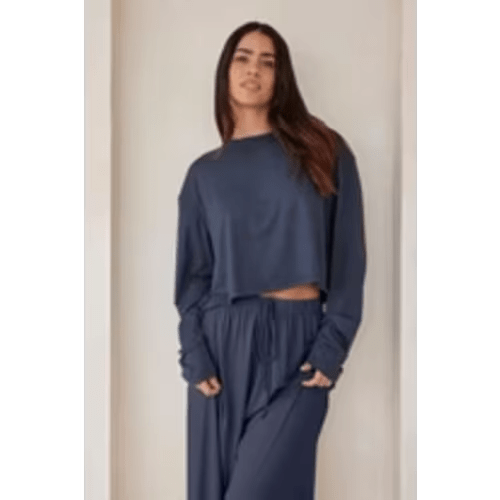 The Cloud Long Sleeve Crop Tee