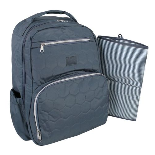 Hudson Baby Premium Diaper Bag Backpack and Changing Pad, Blue, One Size