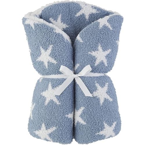 Mud Pie Baby Girls Nursery Chenille Mat, Star, 34" Dia