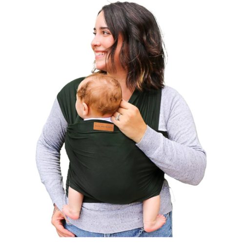Tuck and Bundle Baby Wrap Carrier for Newborns, Infant Carrier for Babywearing, 8-35 lb Lightweight Soft Tencel Modal Baby Wraps, Baby Essentials, Best for Baby Shower, 0-18 Months Old - Pine Grove