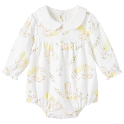 pureborn Baby Girls Boys Bodysuit Super Soft Cotton Romper 0-24 Months