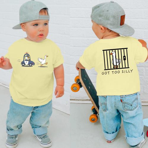 Got Too silly toddler shirt funny silly goose toddler tee funny farm animal kids shirt baby funny shirt