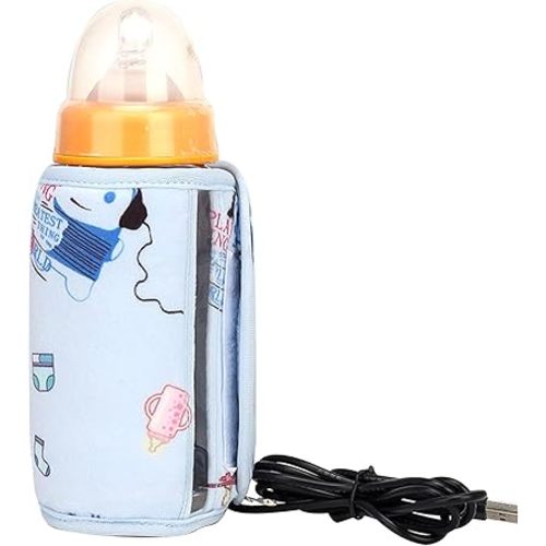 Pilarmuture Washable Baby Bottle Warmer, USB Portable Milk Heat Keeper,Maintain Perfect Temperature for Baby Milk,Used for Baby Milk,Used in Home,Outside and in Car