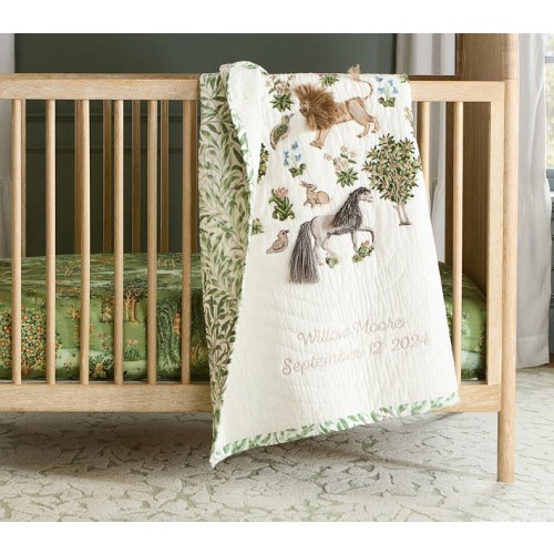 Morris & Co. Owl & Willow Baby Quilt | Pottery Barn Kids