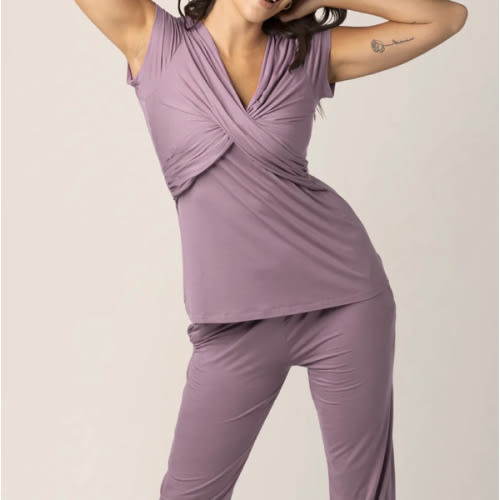 Davy Maternity & Nursing Pajama Set | Dusty Mauve