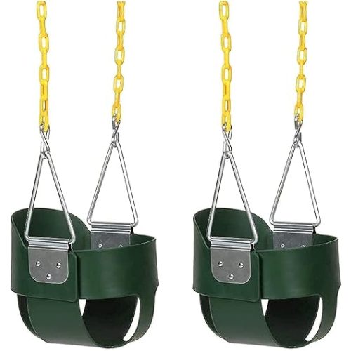 Eastern Jungle Gym Full Bucket Toddler Swing Seat with Coated Swing Chains Pack of 2