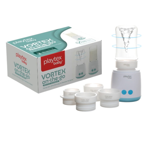 Playtex Vortex Rechargeable Bottle Warmer – Fast, Even Heating with Built-In Mixing Swirl
