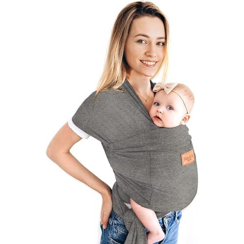 Baby Wrap Baby Carrier Newborn to Toddler Premium Cotton Baby Sling Baby Wraps Carrier Infant Carrier Newborn Carrier Baby Holder One Size Fits All Baby Wearing Wrap Front Pocket