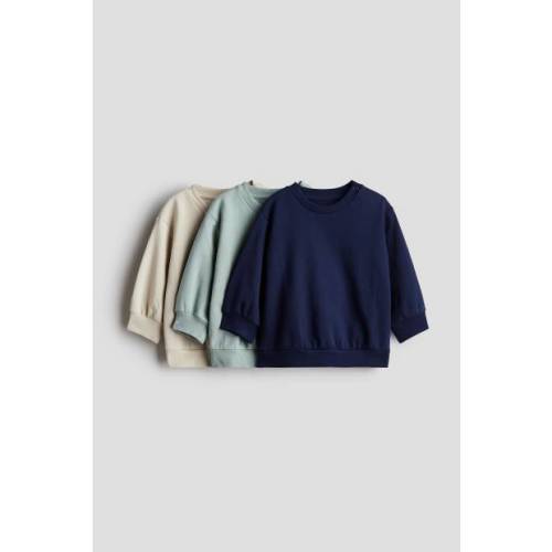 H&M 3-pack Cotton Sweatshirts