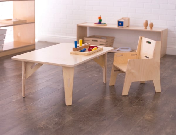 Adjustable Montessori Weaning Chair & Table Set
