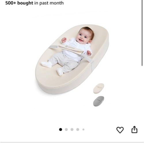 COMOMY Baby Changing Pad with Wipeable & Waterproof PU Cover, Contoured Diaper Changing Pad for Dresser with Non-Slip Safety Belt, Portable and Lightweight, Large Cushioned Foam, Creamy White