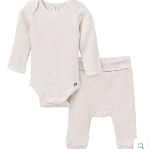 2-Piece Baby Neutral Oatmeal Heather Bodysuit and Pant Set – Gerber Childrenswear