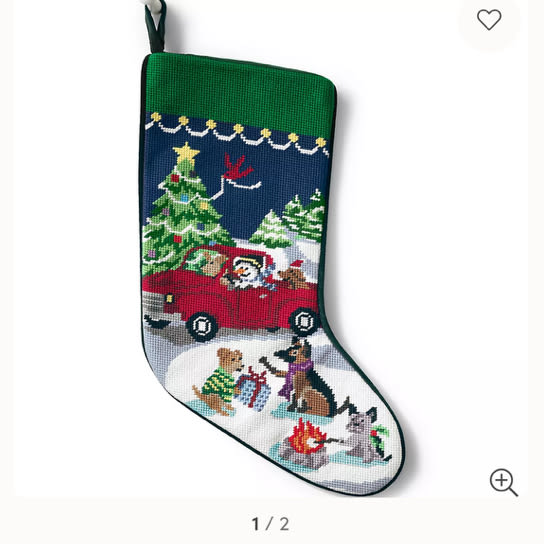 Needlepoint Personalized Christmas Stocking | Lands' End