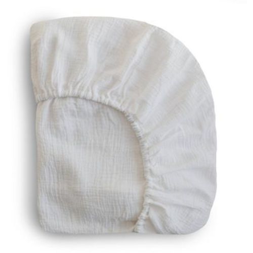 Extra Soft Muslin Crib Sheet White One Size