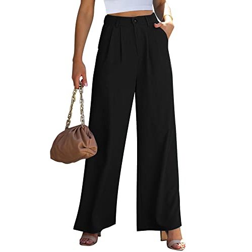 GRAPENT Wide Leg Pants for Women Work Business Casual High Waisted Dressy Pants Flowy Trousers Office