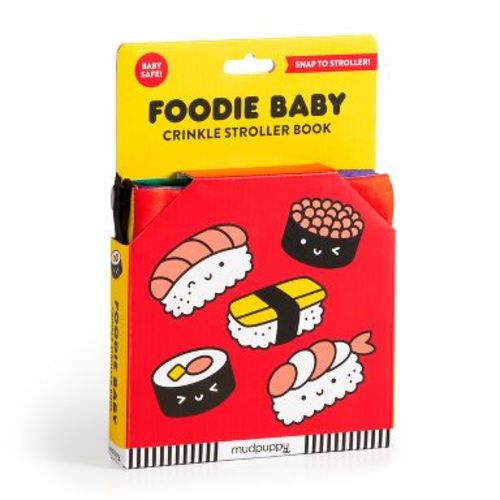 Foodie Baby Crinkle Fabric Stroller Book - by Mudpuppy (Bath Book)