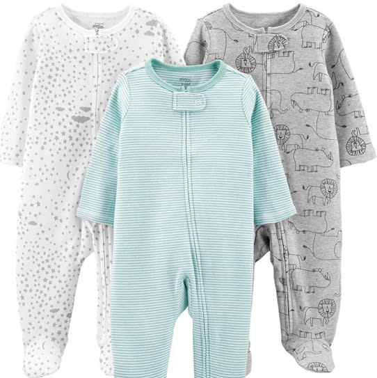 Simple Joys by Carter's Baby 3-Pack Neutral Sleep and Play