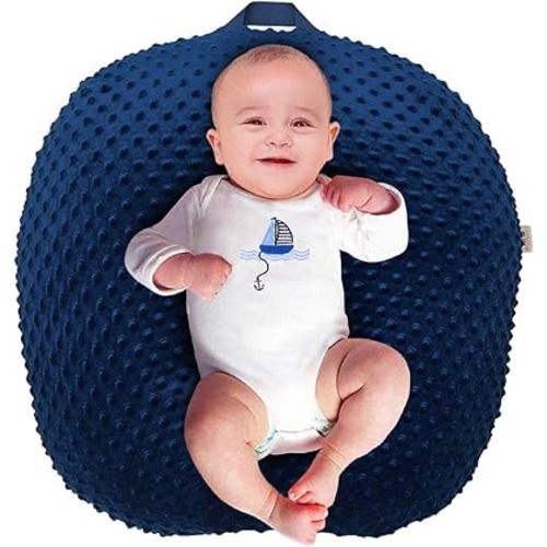 BlueSnail Strechy Newborn Lounger Cover, Removable and Ultra Soft Sung Fitted Baby Lounger Slipcover (1 Pack,Navy)
