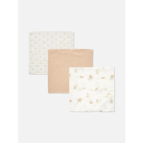 3-Pack Sheep Burp Cloths