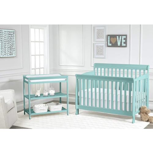 Suite Bebe Riley 4-in-1 Convertible Crib, Sea Turquoise Finish