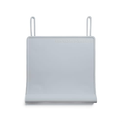 The Table Tyke 100% Silicone Suction Placemat with Teething Edge Bumper/Spill Stopper | Dishwasher Safe, Rolls Up to Travel, Fits on Highchair Suction Activity Mat for Infants, Babies, & Toddlers