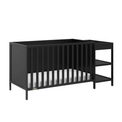 Graco Theo 5-in-1 Convertible Crib And Changer - Black