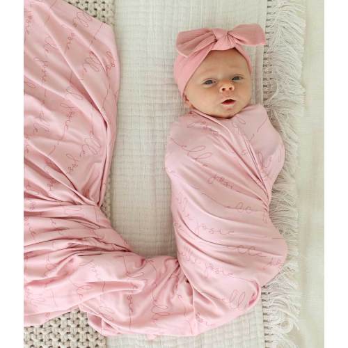Personalized Baby Name Swaddle Blanket | Dusty Hues