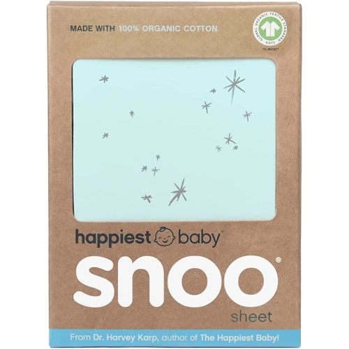 Happiest Baby SNOO Bassinet Fitted Sheet 100% Organic Cotton Teal Galaxy