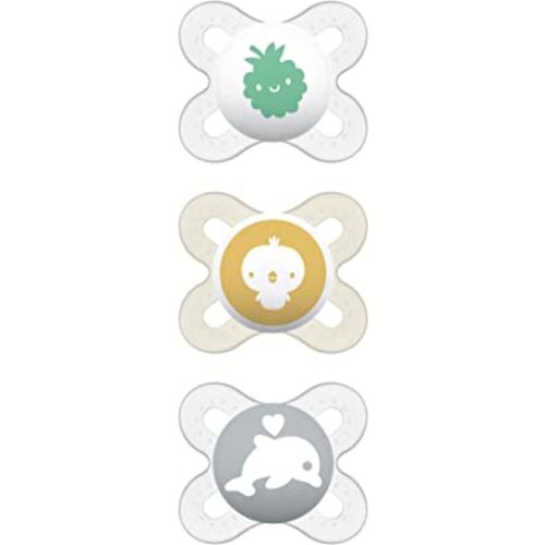 MAM Start Newborn Pacifiers Value Pack 0-2 Months, Newborn Unisex Baby Pacifiers (3 Pack), Best Pacifier for Breastfed Babies