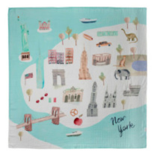 Loulou Lollipop Muslin Swaddle New York City