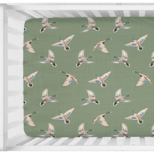 Mallard Duck Hunting Crib Sheet