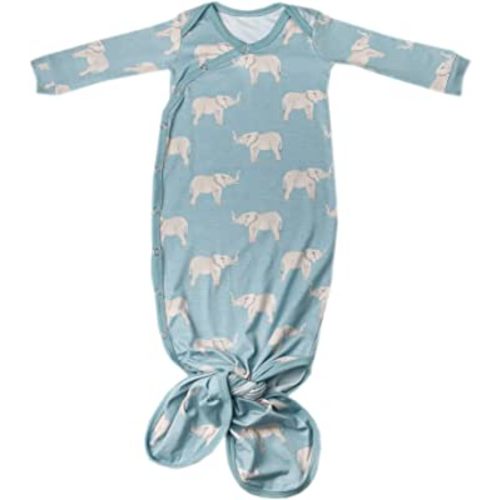 Copper Pearl Baby Gown - Knotted Newborn Sleepers - Peanut