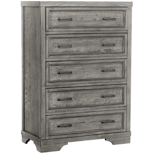 Foundry Gray 5 Drawer Chest