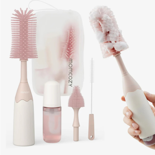 Momcozy Innovative Push-Press Design Bottle Brush Kit