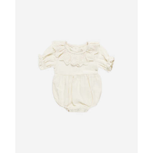 Collared Romper || Ivory