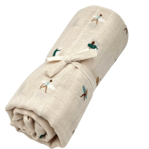Cotton Muslin Swaddling Cloth | White