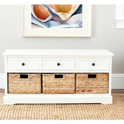 Safavieh Damien 3 Drawer Storage Bench | Ashley