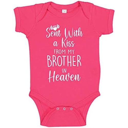 Sent with A Kiss from My Brother in Heaven Baby Bodysuit Infant One Piece